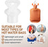 2pcs VOSAREA Hot Water Bottle Stoppers Leakproof Hot Water Bottle Caps Rubber Stopper Plugs for Travel and Camping