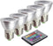 OMTO E26/E27 3W RGB Color Changing Spotlight, Dimmable with IR Remote Control, Pack of 5, Mood Ambiance Lighting