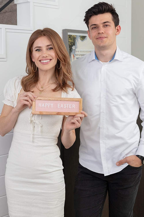 Sharing Plastic Letters, 300 White Felt Letter Board Accessory with 0.75' Letters