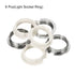G9 3/4inch 6 Pack MECCANIXITY Lamp Holder Ring Light Lamp Shade Holder Adapter Ring Inner Diameter, Zinc Alloy Suitable
