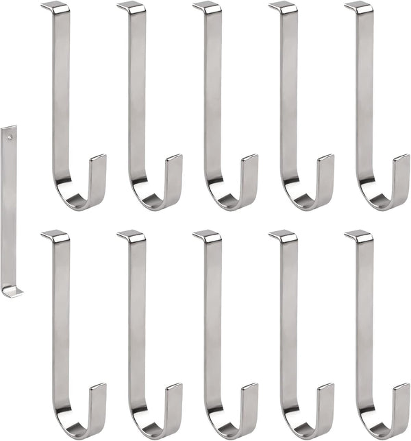 Vinyl Siding Hangers, 10PCS Heavy Duty Stainless Steel Low Profile Hooks, No Damage No Drill for Home Decor