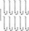 Vinyl Siding Hangers, 10PCS Heavy Duty Stainless Steel Low Profile Hooks, No Damage No Drill for Home Decor