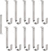 Vinyl Siding Hangers, 10PCS Heavy Duty Stainless Steel Low Profile Hooks, No Damage No Drill for Home Decor