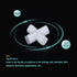 MECCANIXITY Magnetic Stirrer Mixer Stir Bar Rod - 20mm Cross Shape PTFE Coating Magnet for Laboratory (3Pcs)