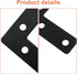Bivethoi 20 50 50mm (2" 2") Pcs L Shape Flat Mending Plates, x x Stainless Steel Corner Braces with Screws, Flat Angle