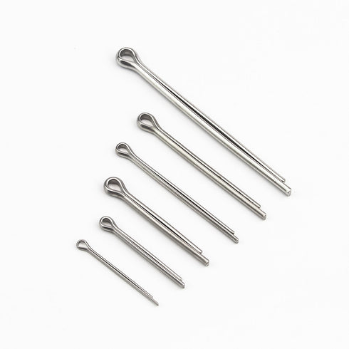 100PCS Cotter Pin Clip Key Fastener Fitting Assortment Kit - Made of 304 Stainless Steel