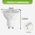 SETEN 6 Pack GU10 Bulbs, 6W (50W Dimmable 5000K 580LM, LED Halogen Equivalent) Daylight, for Track Lighting, Recessed