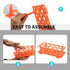 2 Pack Test Tube Rack, 100 Well Orange Detachable Plastic Holder for 10ml/15ml/50ml