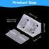 12 90 20x42x20mm uxcell Pcs Degree Plastic Corner Braces, Shelf Right Angle Brackets with Screws for Cabinets