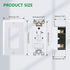 GFCI Outlet, Tamper Resistant GFCI Receptacle with Combination Switch, ETL Listed, White (TR20Amp)