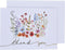 MONORD Wildflowers Thank You Cards with Envelopes, Folded Blank Cards, Set of 10