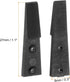 2pair Replaceable Ceramic Tweezer Tips 1.1" Length Carbon Fiber Straight Flat Heads Heat Resistance Non-Conductive Tip for Ceramic Tweezers, Black