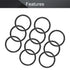 Othmro 10pcs Nitrile Rubber O-Rings, 3.1mm Wire Dia, 41mm OD, Black Washers for Oil or Air Sealing