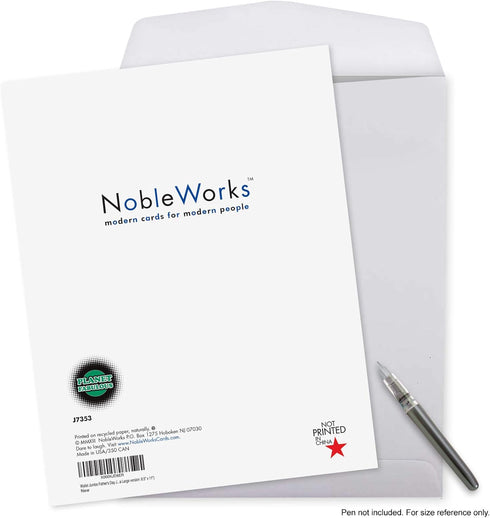 NobleWorks Jumbo Wallet J7353 - Funny Father's Day Card (8.5 x 11 Inch) - Big Appreciation Humor for Dads, Stepdads