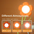 YumeGlint Dimming Rechargeable Flower Desk Lamp Infinite Trichromatic Temperature Adjustable Brightness Memory LED