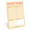 Knock Knock Stuff To Do! Big & Sticky Notepad, 40 Sheets, 9.75 x 7-inches Sticky To-Do List Pad