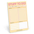 Knock Knock Stuff To Do! Big & Sticky Notepad, 40 Sheets, 9.75 x 7-inches Sticky To-Do List Pad