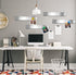 Frameless Magnetic Stainless Iron Board Strips, Adhesive Backing Bulletin Bar Board with 10 Colorful Magnets