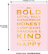 Eccolo Inspirational Cards Set with Wooden Display Stand - 12 Boxed Daily Words Encouragement Cards for Self-Love and