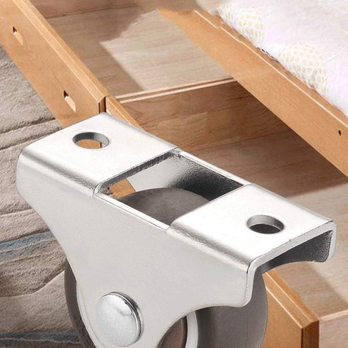 GFHQDPSC 32mm+11kg 1 inch Mute Small Bed Bottom Tatami Drawer Pulley Bedside Cabinet Rubber Directional