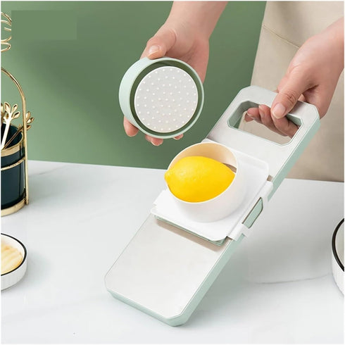 CJNDYFXCA 2) Multifunctional Stainless Steel Vegetable Shredder and Cutter - Compact Potato and Cucumber Slicer