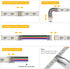BTF-LIGHTING SMD 5 Pin 12mm 0.47in Width Transparent Connector Kit 8pcs Corner Connector 4pcs Gapless Solderless Connector 4pcs 5.9in Long 22AWG Extension Wires Support 5050 SMD RGBW LED Strip by BTF-LIGHTING