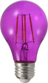 SYLVANIA LED Purple Glass Filament A19 Light Bulb, Dimmable, Efficient 4.5W, E26 Medium Base, 1 pack by LEDVANCE