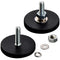 MUTUACTOR Neodymium Rubber Coated Magnet, 1/4-20, 4PCS Heavy Duty Non-Scratch Magnets for Camera Mount
