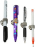 Tvoip 6Pcs Stainless Steel Pen Magnet Holder for Fridge, Whiteboard Accessory