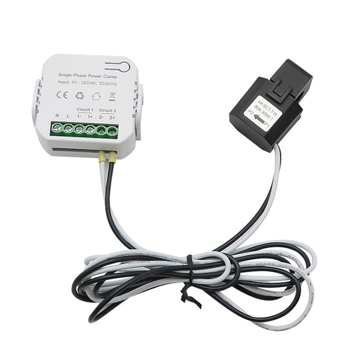 Tuya App Smart Two-Way Bilateral WiFi Energy Meter AC110V 220V 80A with 2PCS 80A CT Current Transformers Clamps
