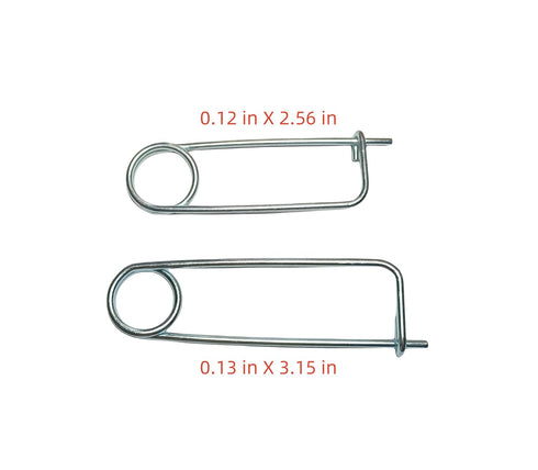 8PCS Steel Brooch Shape Cotter Safety Pin, Quick Lock Brooch Locking Fastener for Farm Lawn Garden Hook