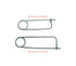 8PCS Steel Brooch Shape Cotter Safety Pin, Quick Lock Brooch Locking Fastener for Farm Lawn Garden Hook