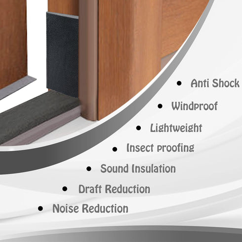 Door Corner Seal Wedge Draft Stopper with Adhesive, 16 Pack for Exterior Door Frame, Brown