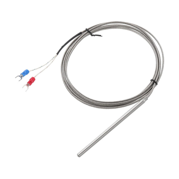 MECCANIXITY K Type Thermocouple Temperature Sensor Probe 5x100mm 6.6ft Wire, 0 to 600°C