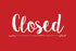 NAHANCO Open/Closed Metal Hanging Sign Kit, 12”W x 8”H, Red/White