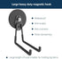 Large Heavy Duty Magnetic Hooks, Utility Hooks for Garden Tools, Steel Pegboard, Anti-Scratch EV Charger Holder