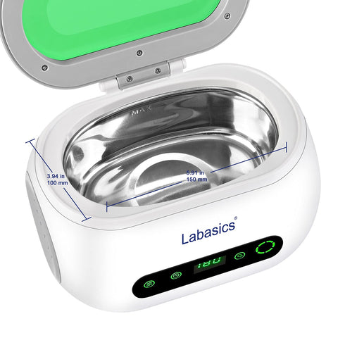 Ultrasonic Cleaner, Professional Compact with Digital Timer for Laboratory Instruments, 600 ml