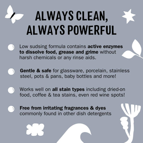 60 Molly's Suds Dishwasher Powder | Clean Dishwasher Detergent, Cuts Grease & Rinses Clean (Residue-Free) for Sparkling