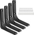 4Pcs L Wall Bracket, 4 x 4 Inch Heavy Duty Floating Shelf Bracket, Iron Joint Angle Bracket with Screws