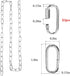 6/10/15 15FT) Chandelier Chain Feet SANGLE SOPFFY Light Fixture Chain for Chandelier or Swag Light Fixtures (Silver