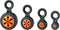 Hand Tool Attachment Slips, Easy Slide On Design, Connects to Tool Lanyards, Variety Pack, 4-Pack