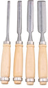 Semicircle Chisel Inner Edge Woodworking Gouge, Carpenter Wood Hand Chisel Tool, Pack of 4