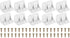 PATIKIL 1.4"x0.9"x0.9" Plastic Corner Braces, 10 Pcs L-Shape Shelf Support Corner Brace