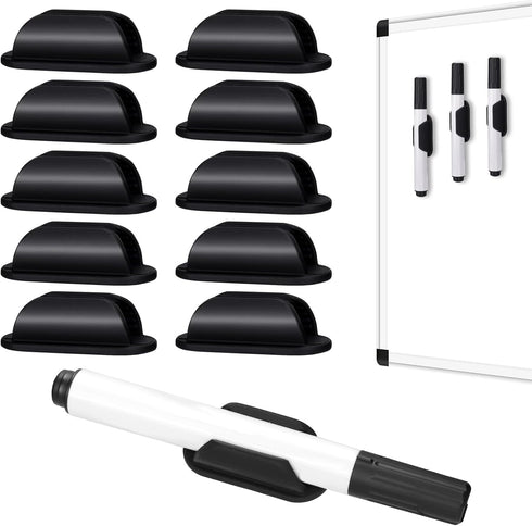 AIERSA Large Silicone Marker Holder for White Board, Dry Erase Adhesive Marker