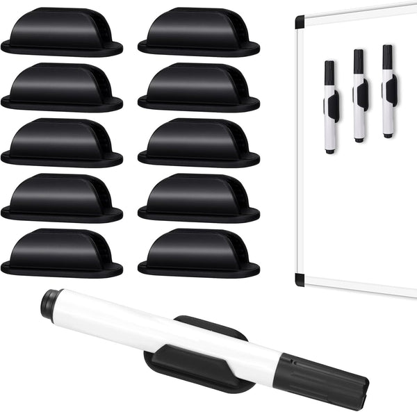 AIERSA Large Silicone Marker Holder for White Board, Dry Erase Adhesive Marker