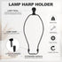 10 Inch 1 Set PATIKIL Lamp Harp Kit with Finial, Detachable Shade Bracket Holder, DIY Lighting Accessories for Table