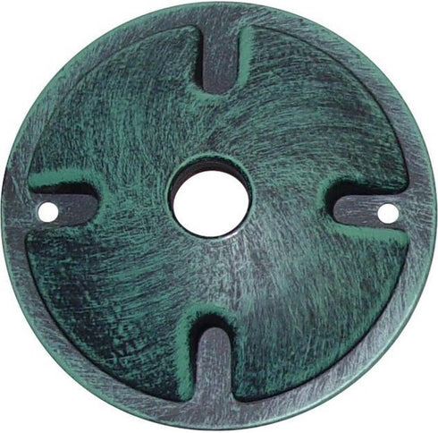 Nuvo Lighting SF76/667 One Light Outdoor Security Flood Mounting Plate, Durable Die Cast Aluminum, Antique Verdi