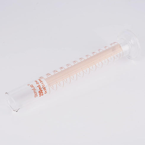 stonylab 1-Pack Graduated Cylinder, Borosilicate Glass 250 ml Heavy Wall Measuring Cylinder