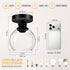 5.91 Inch Closet (E26 Bulb) Industrial Semi Flush Mount Ceiling Light, Clear Glass Ceiling Lamp Shade, Matte Black