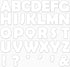 Qyeahkj 150 PCS Large 7" Font Bulletin Board Letters and Punctuation Cutouts, Pure White Border Decoration